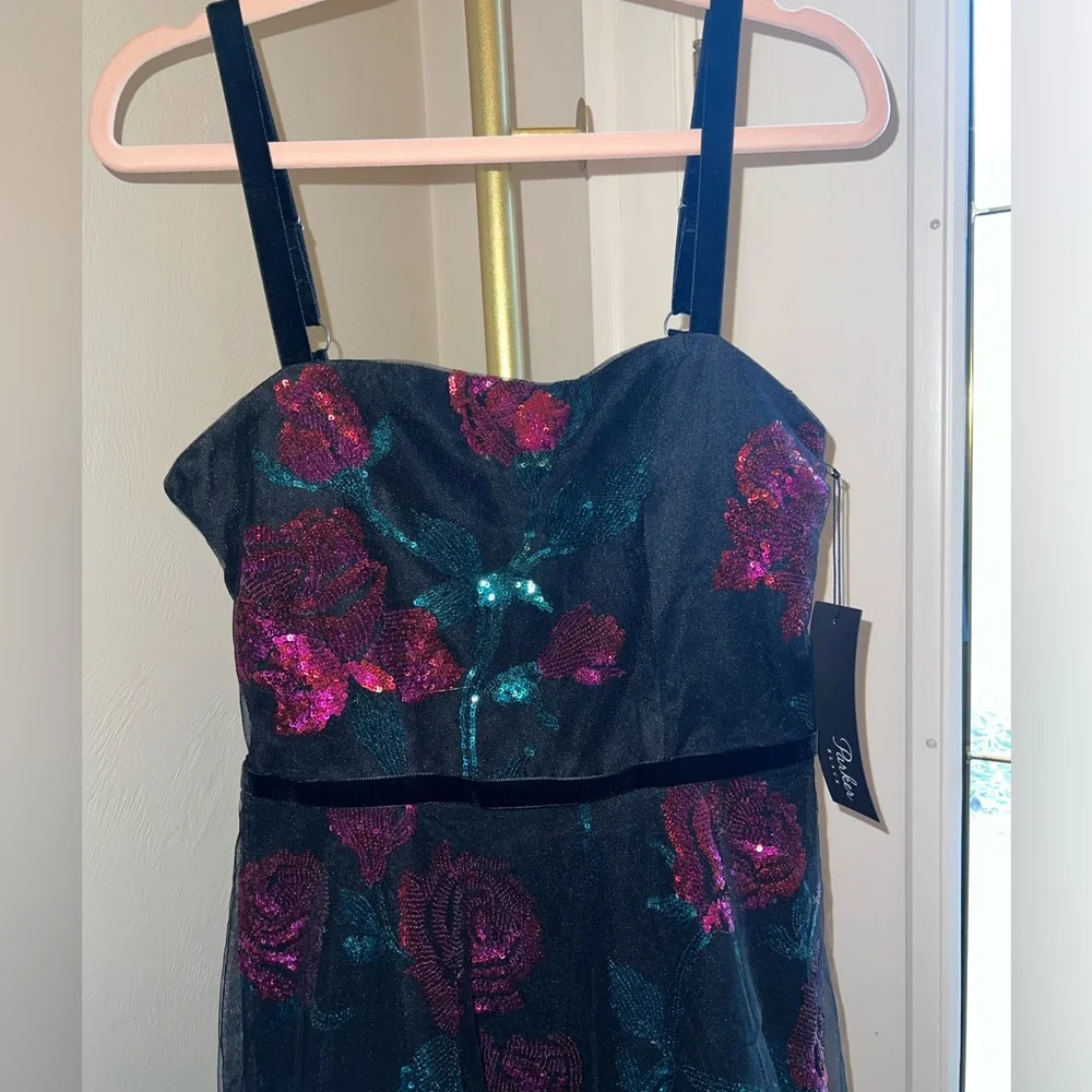 NWT Revolve PARKER BLACK LABEL Midi Beaded Sequin Gown Size 4 Helena Combo $598 - Picture 3 of 11